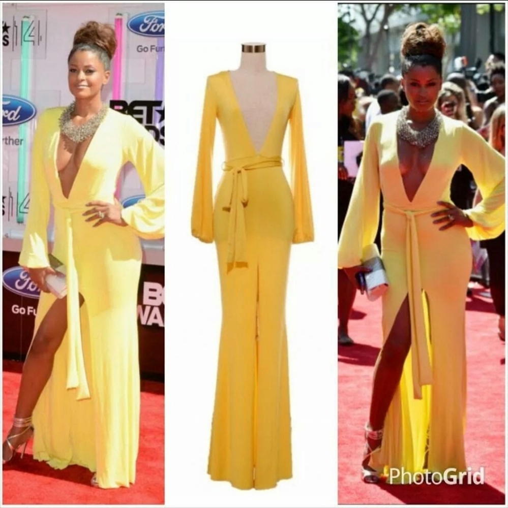 🆕️ Sexy Size large yellow dress